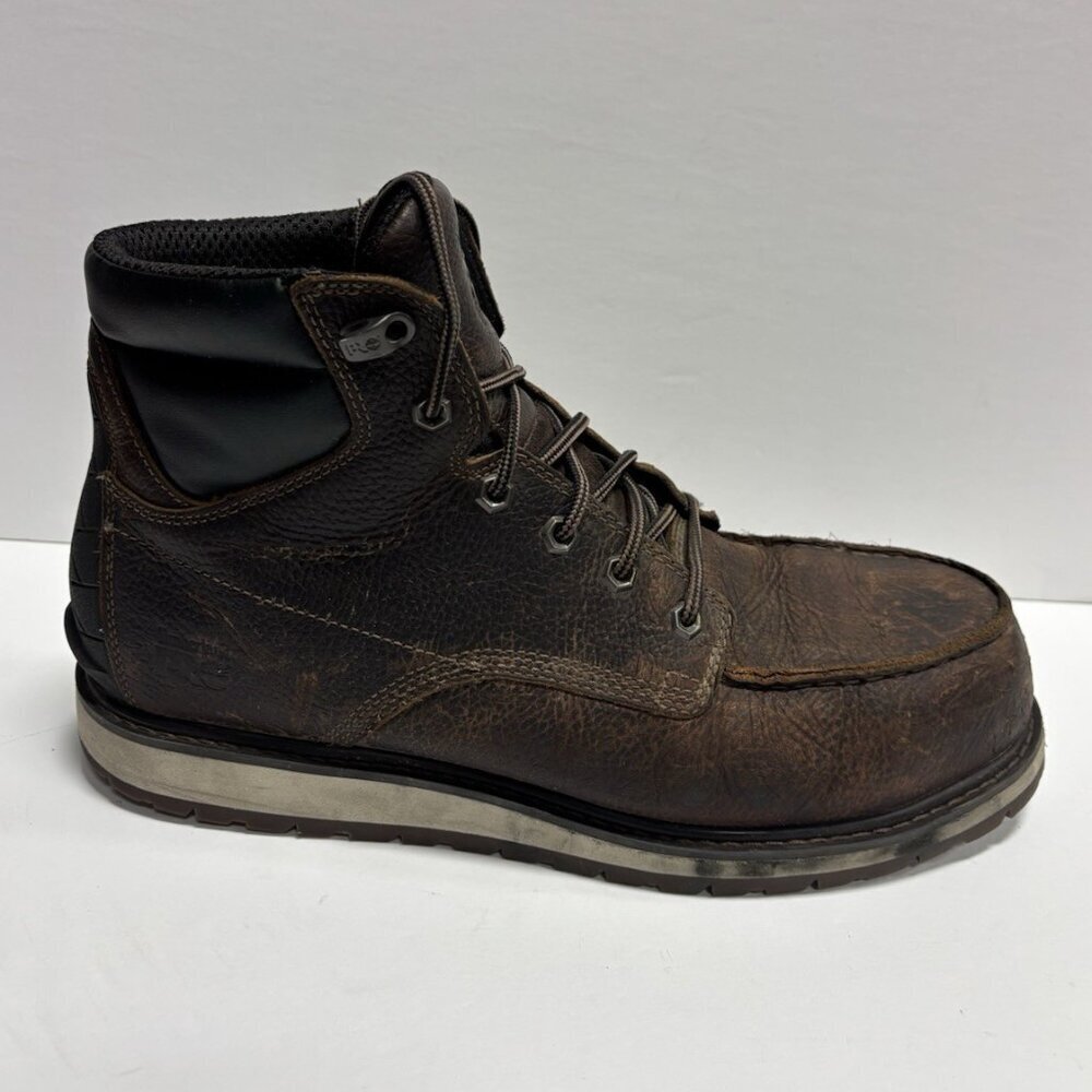 Timberland Men’s Irvin Wedge Alloy Safety Toe Work Boots, Size 11 Wide